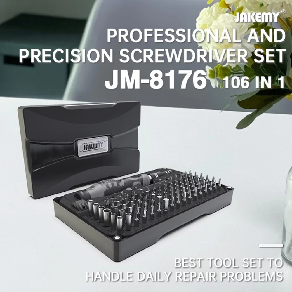 Picture of JAKEMY JM-8176 106 in 1 Watch Mobile Phone Disassembly and Repair Tool Kit